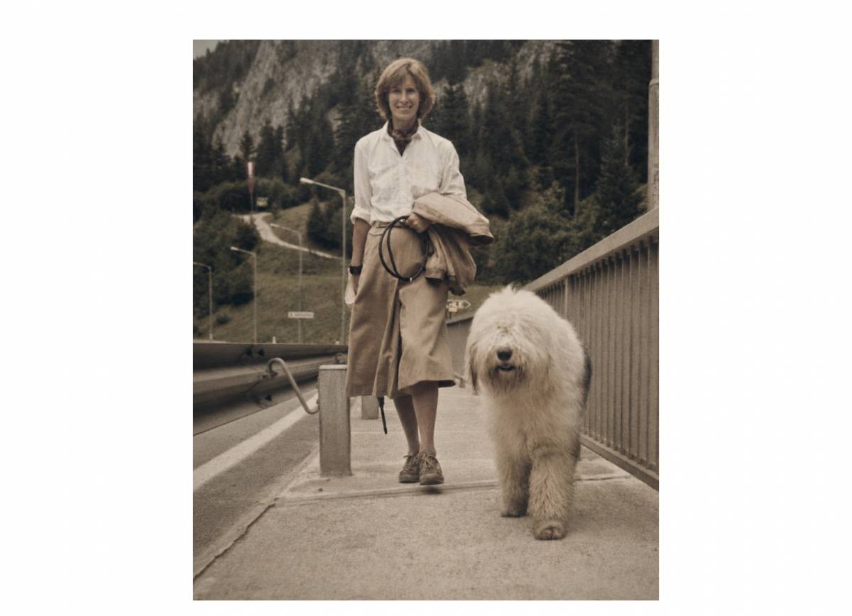 Liselott Zitka und ihr erster Bobtail Mufti