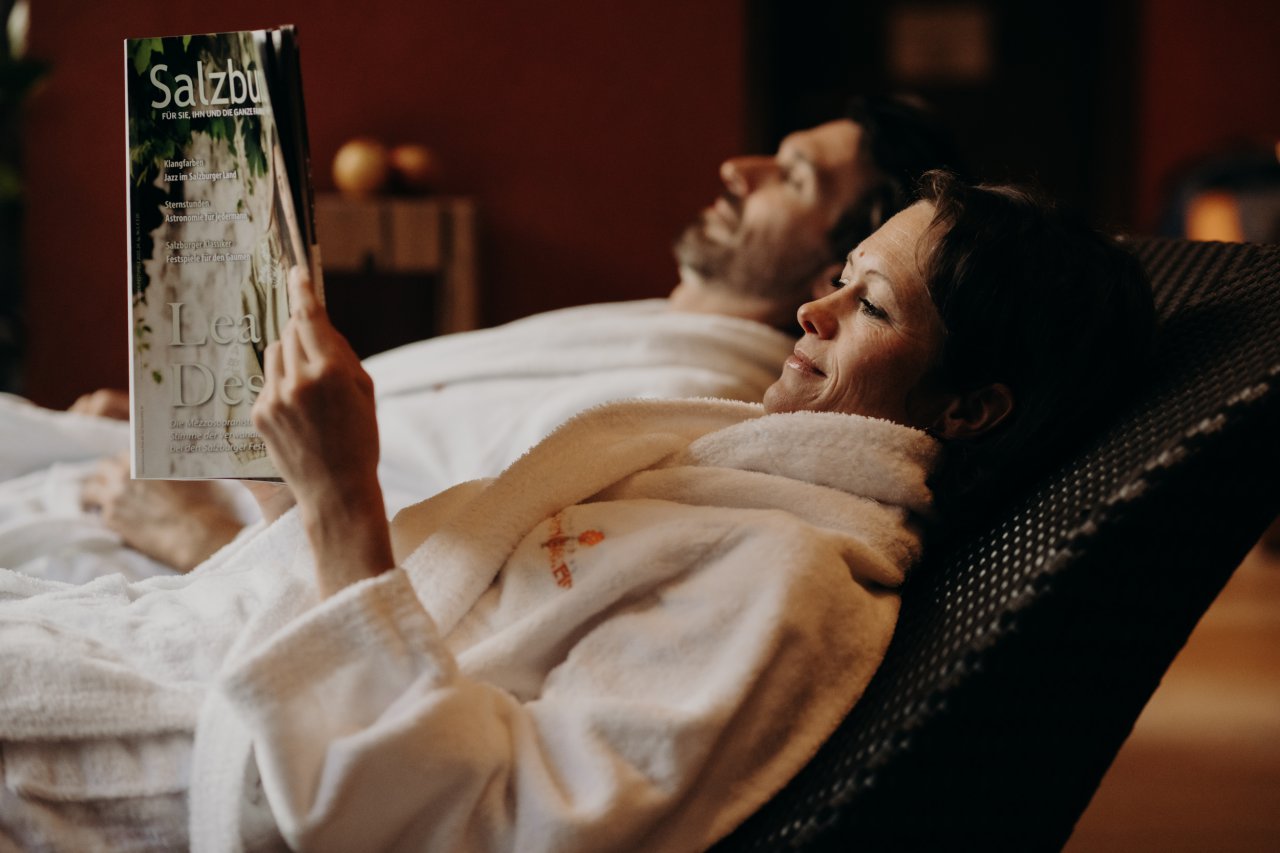 Quiet relaxation area at Hotel Sonngastein in Bad Gastein
