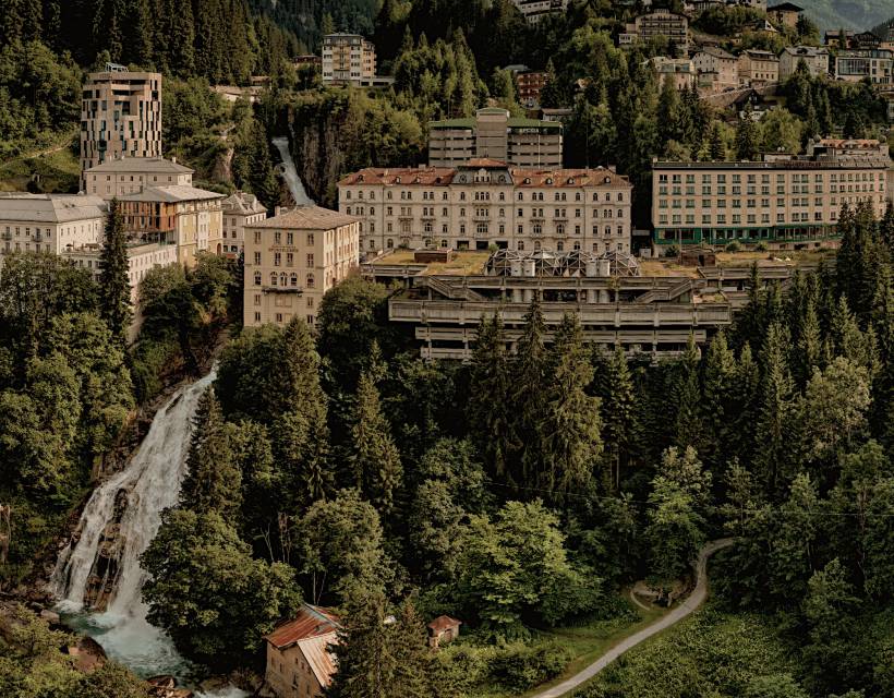 Bad Gastein mit Wasserfall
