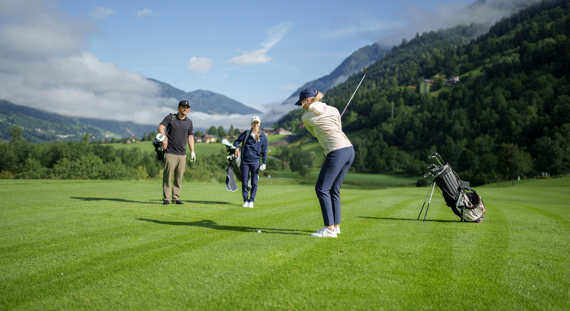 Golf auf der Driving Range