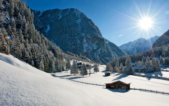 Panorama verschneites Gasteinertal