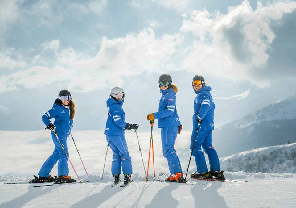 Skilehrer am Berg